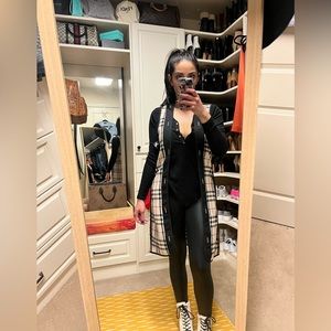 Burberry -cashmere cardi coat/ vest